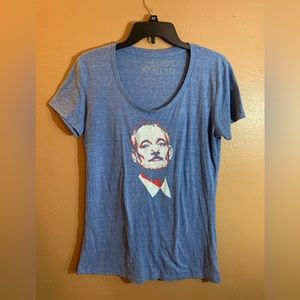 Chive Tees Bill Murray Heathered Blue - L